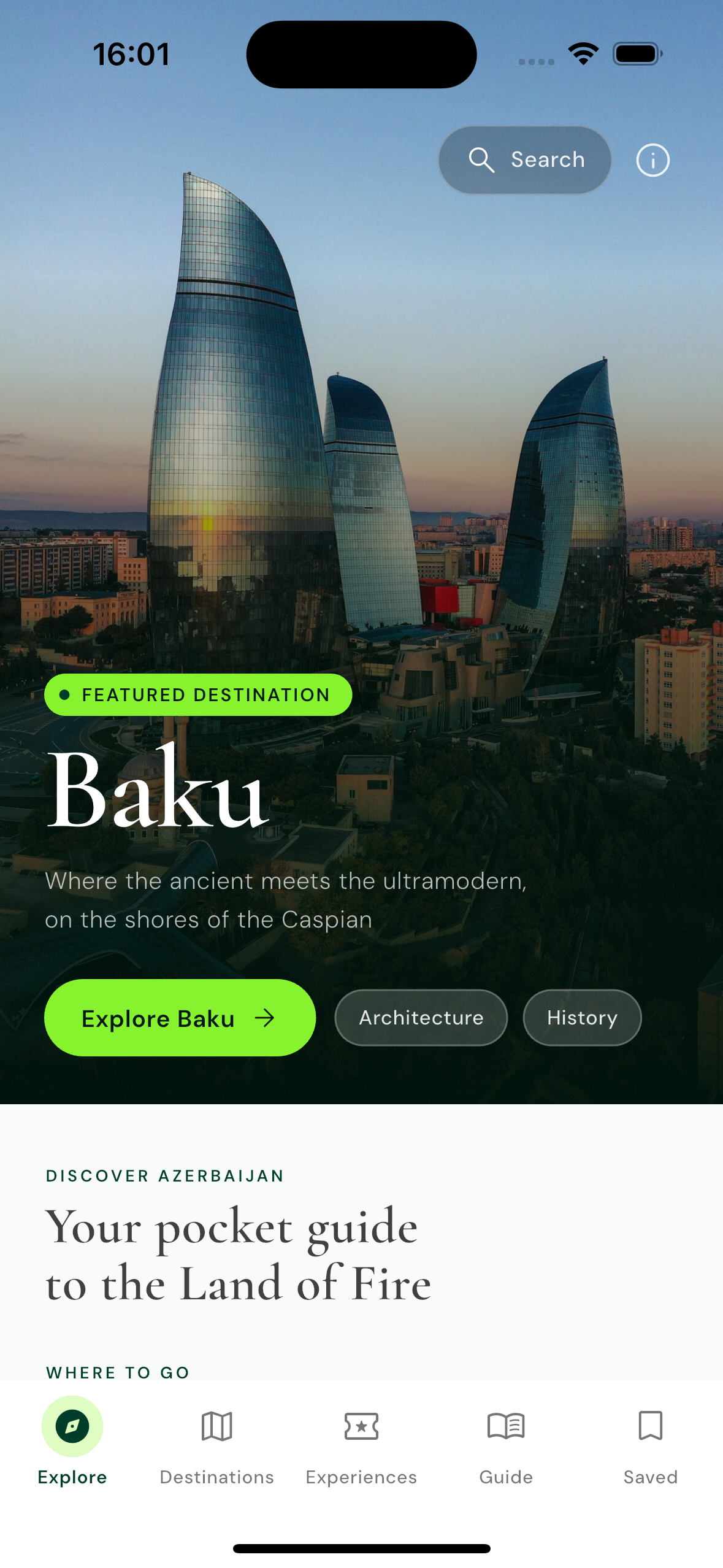 Gezeri App Screen